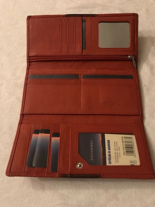 Cartera de mano de mujer piel