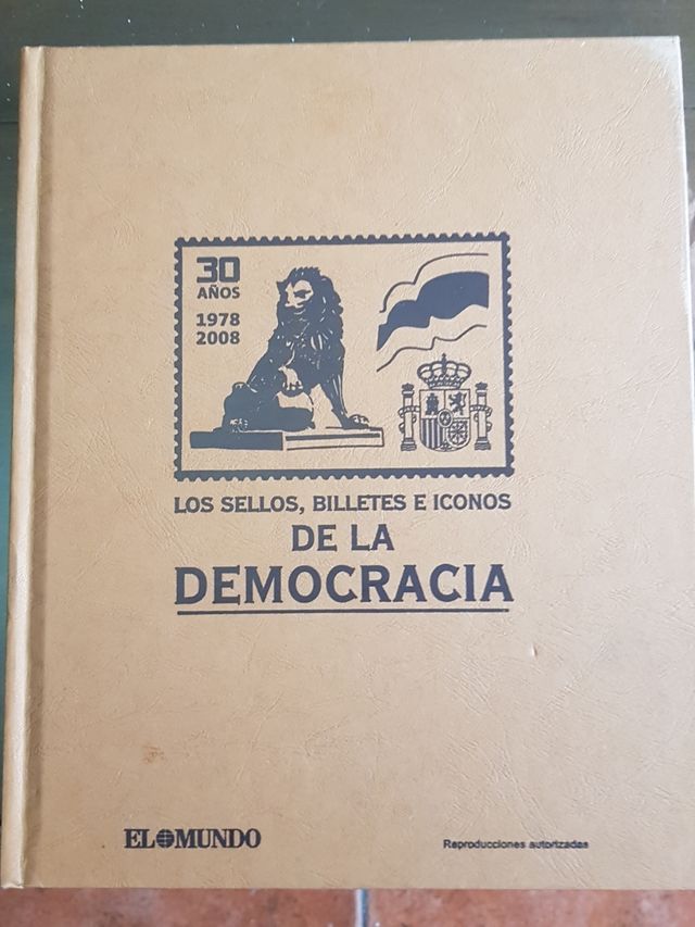 sellos y billetes e iconos de la democracia
