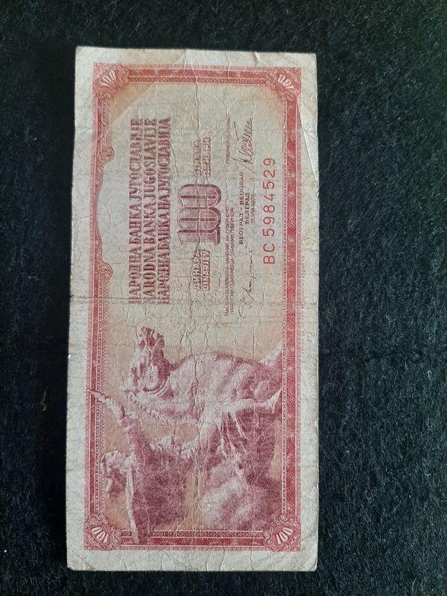 lote billetes JUGOSLAVIA