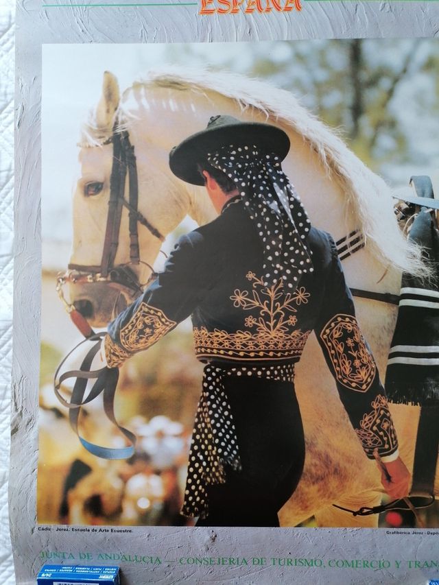 CABALLO JEREZ. CARTEL ORIGINAL 1985
