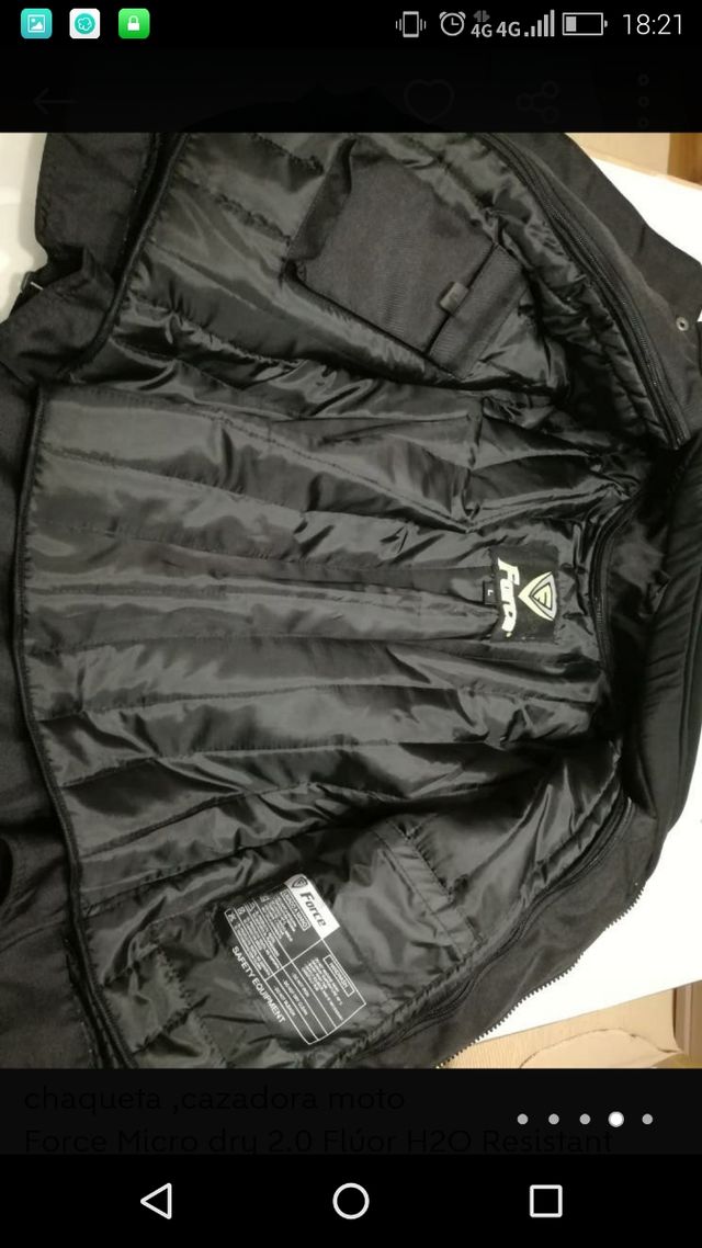 Chaqueta  cazadora moto protecciones