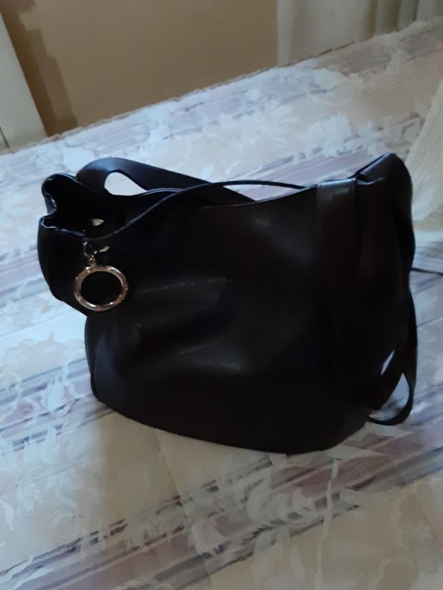 borsa in pelle marrone#####