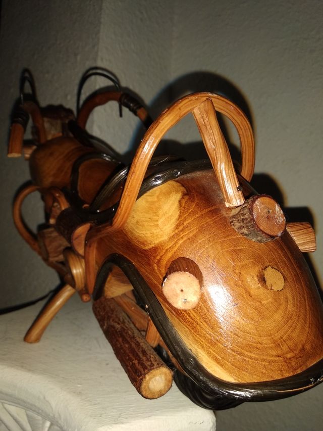 moto Harley de madera