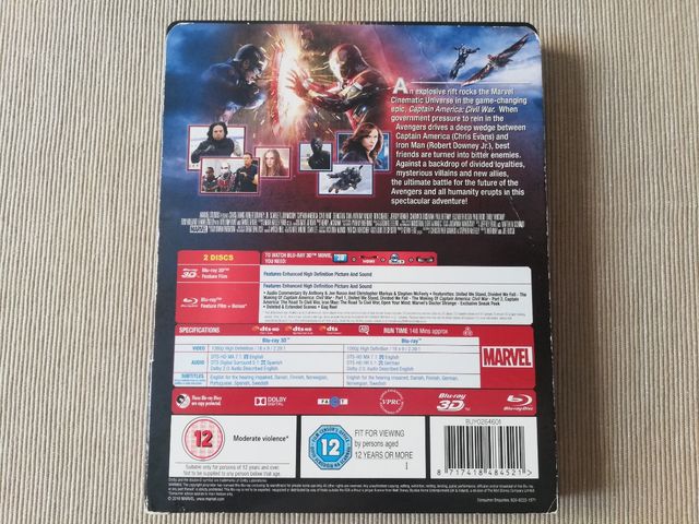Captain America Civil War ( 3D Steelbook ) 🇬🇧