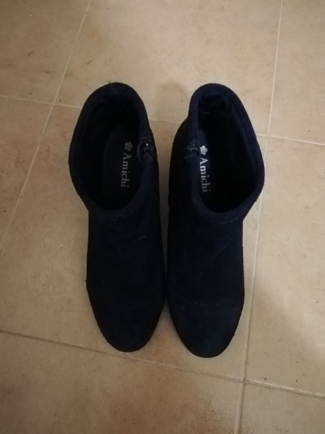 Botines azul marino, número 39