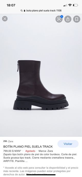 Botin Piel Suela Track Zara Clearance, 58% OFF | www.autoescolaurgell.com