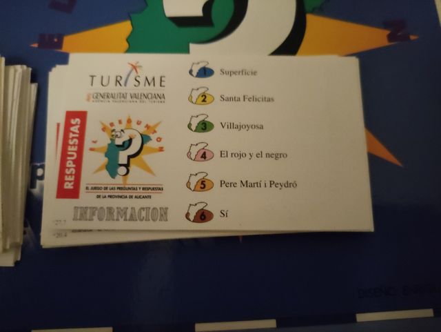 Juego El Preguntón de la provincia de Alicante