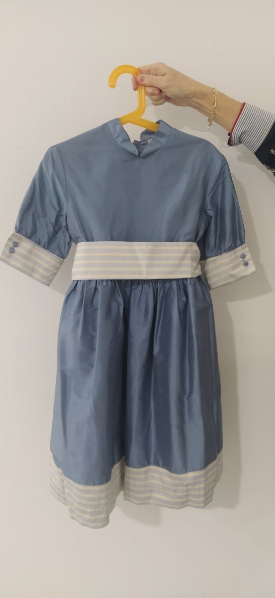 Vestido de seda natural niña