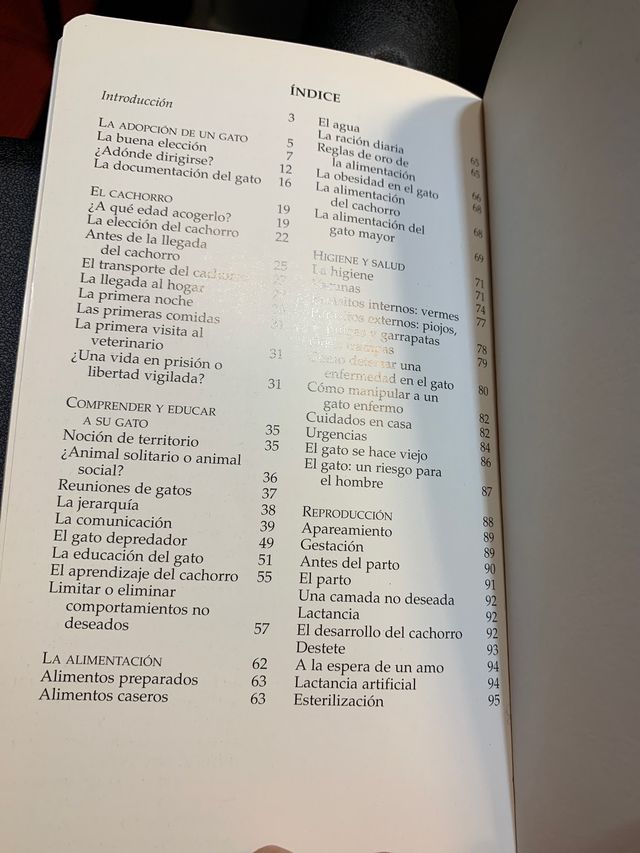 Libro sobre gatos