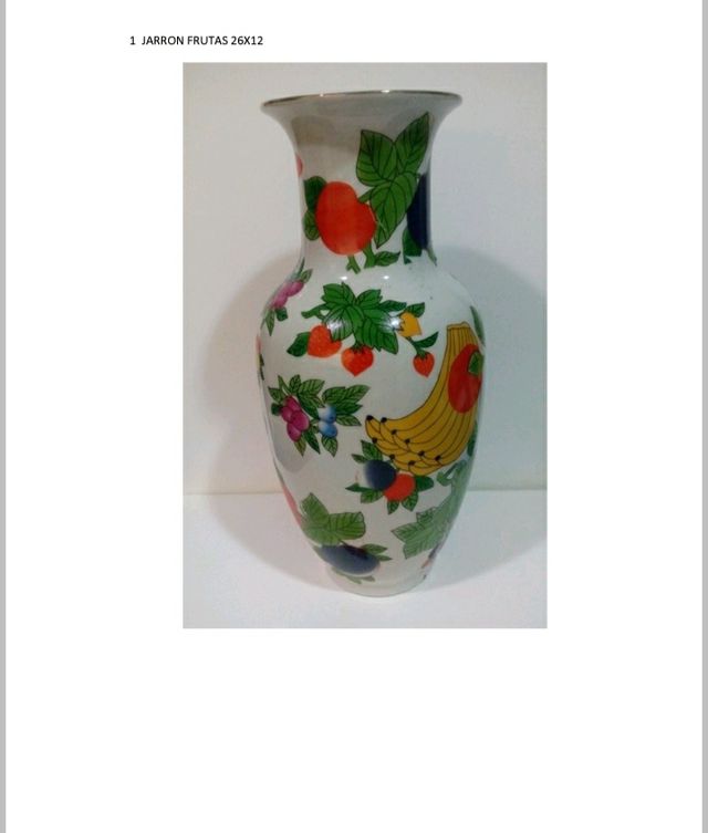 Jarrón Frutas