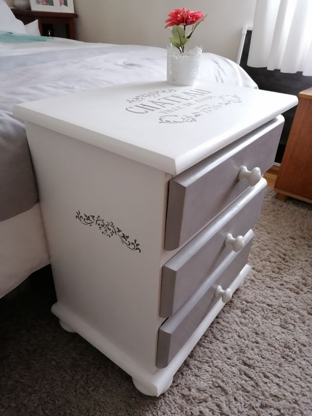 Mesilla madera rústica chalk paint