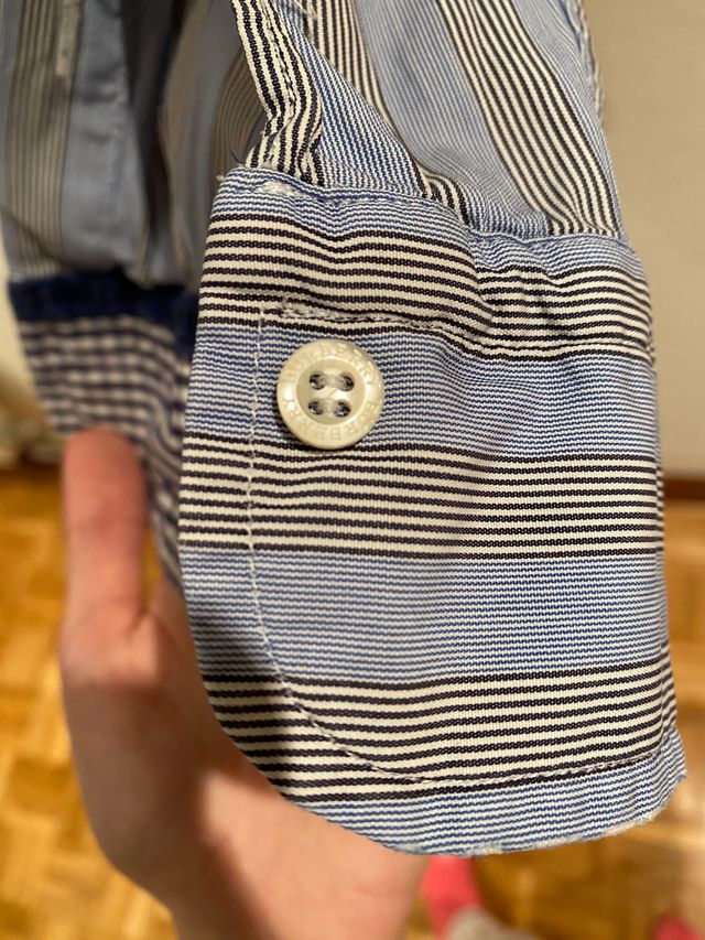 Camisa de rayas  burberry london original talla L