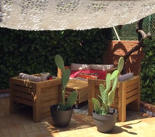 Conjunto muebles exterior. de segunda mano por 360 € en Getafe en WALLAPOP