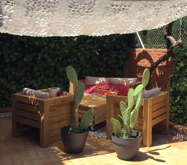 Conjunto muebles exterior. de segunda mano por 360 € en Getafe en WALLAPOP