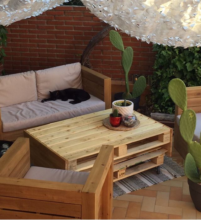 Conjunto muebles exterior. de segunda mano por 360 € en Getafe en WALLAPOP