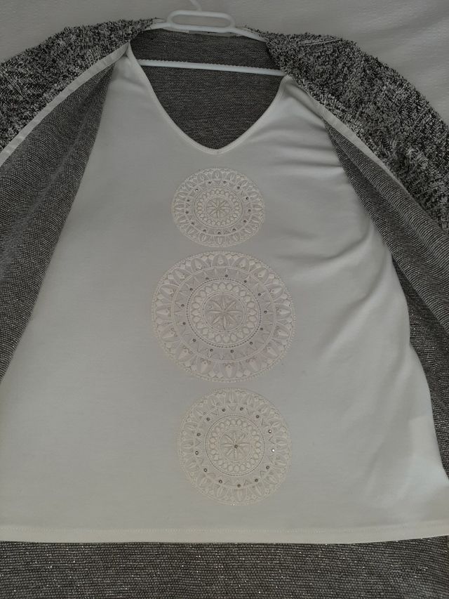 Camiseta efecto 2 en 1 Desigual Talla S