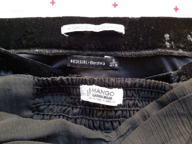 Falda y vestido negro