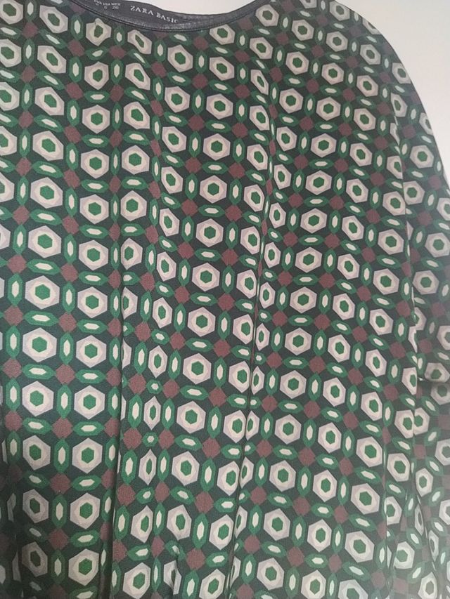 Vestido estampado geométrico