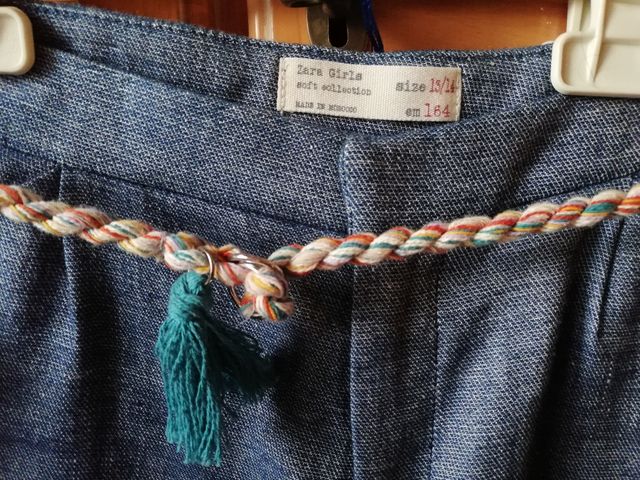 pantalón corto de zara kids