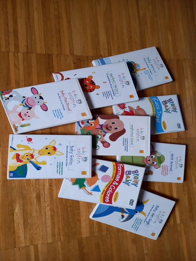 Baby einstein 9 DVDs.