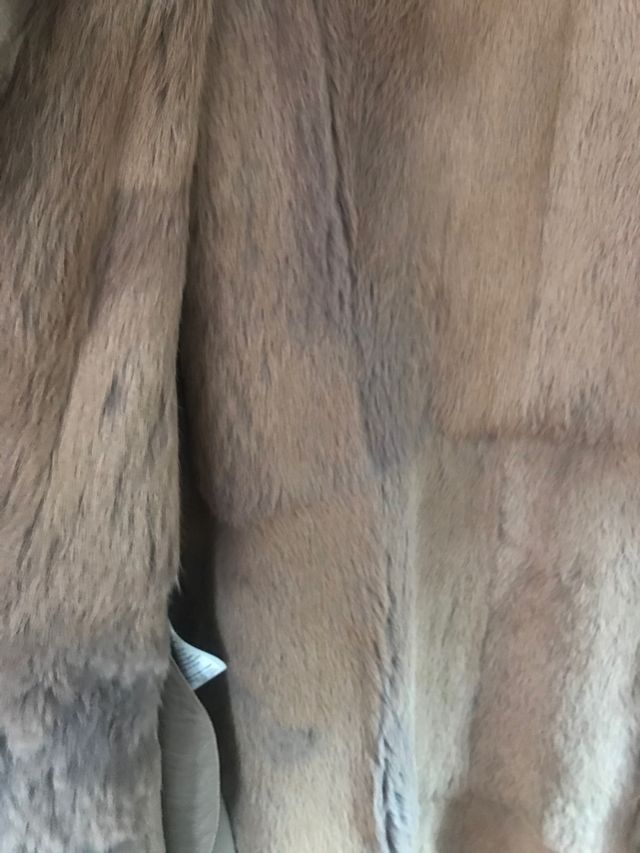 Espectacular abrigo largo piel de conejo