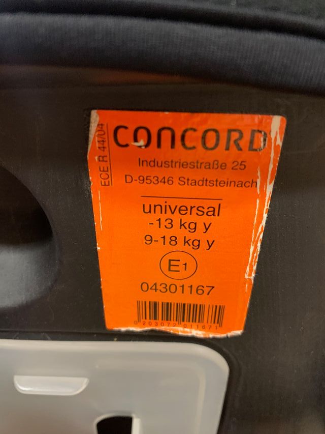 SILLA DE COCHE BEBE  NIÑO  CONCORD