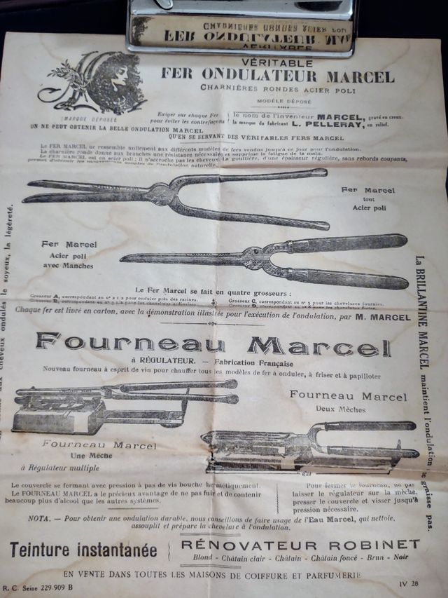 Rizador de pelo antiguo