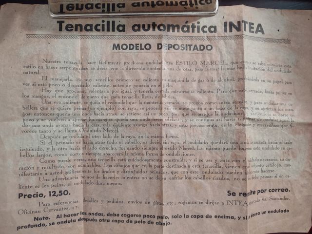 Rizador de pelo antiguo