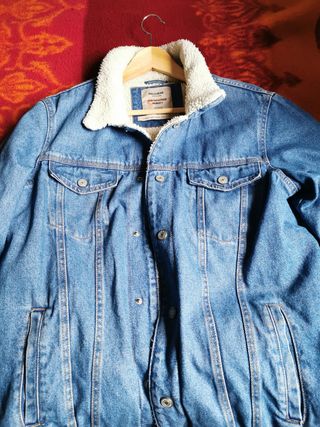 Chaqueta vaquera borrego hombre bershka Clearance