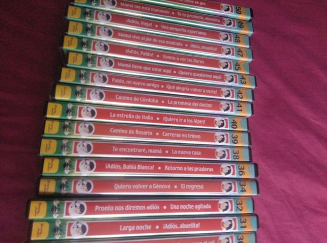 36 DVD de la colección Heidi y marco sin abrir