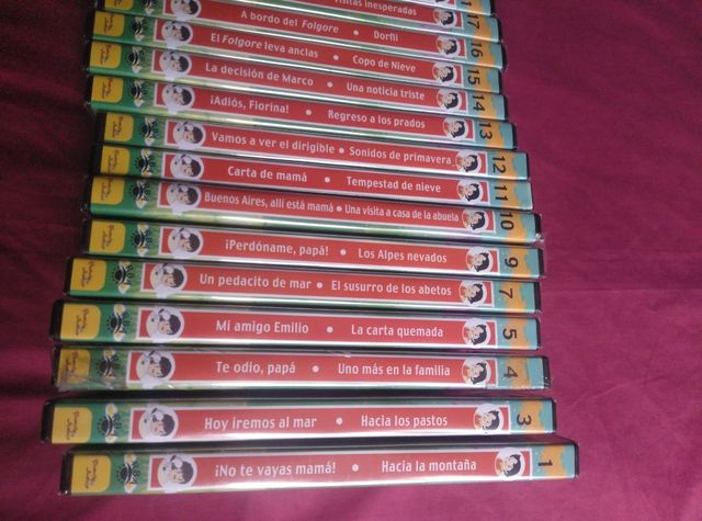 36 DVD de la colección Heidi y marco sin abrir