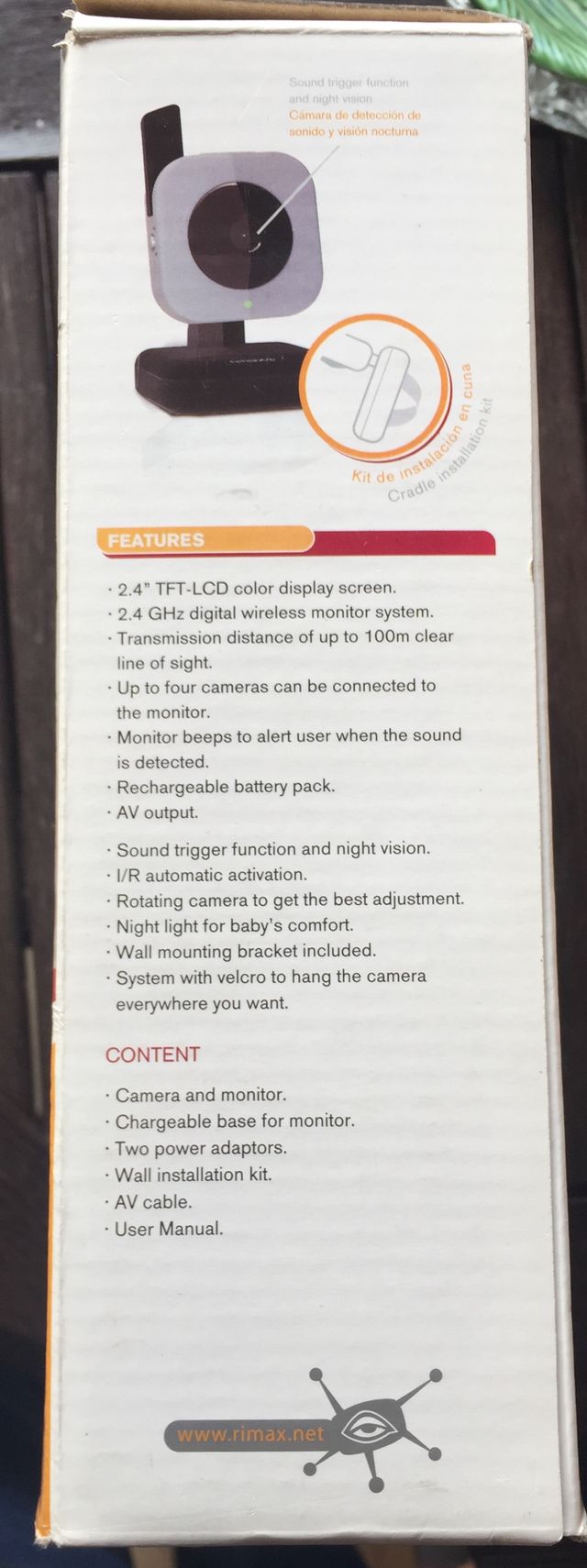 Equipo de video vigilancia para bebes