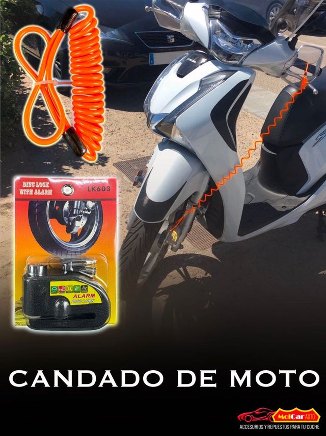Candado Rueda Moto Con Alarma