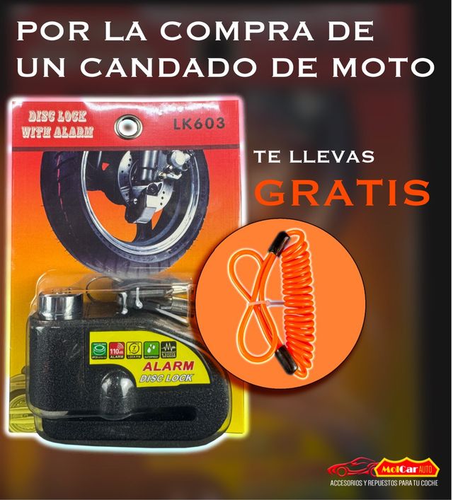 Candado Rueda Moto Con Alarma