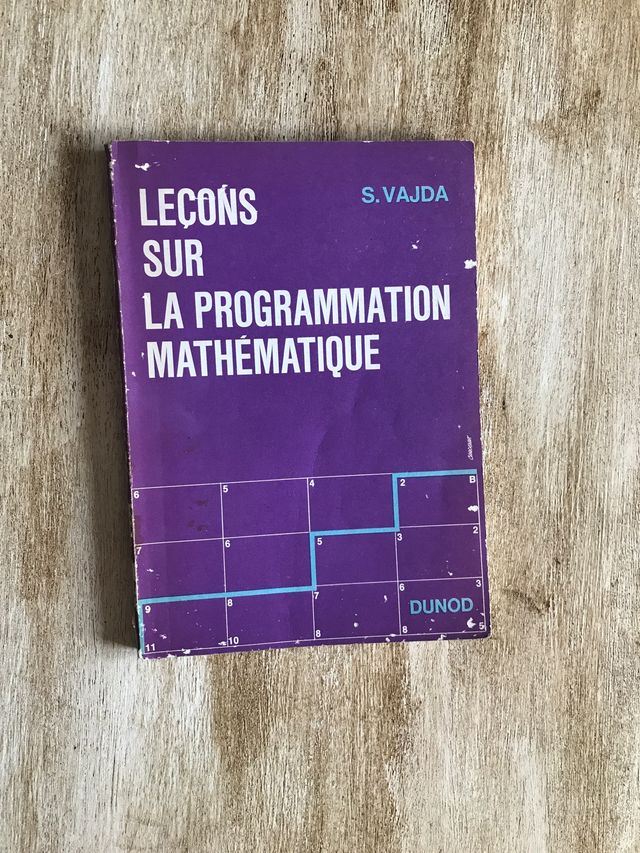 Leçons sur la programmation mathematique.