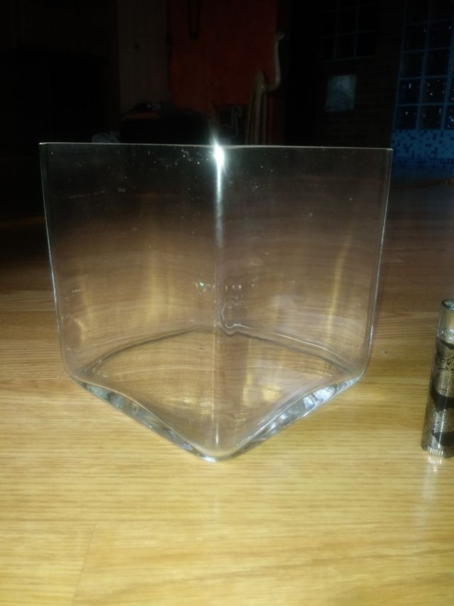 Recipiente,cubo de cristal de 5mm