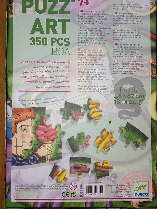 Puzzle DJECO PUZZ'ART 350 PIEZAS BOA 