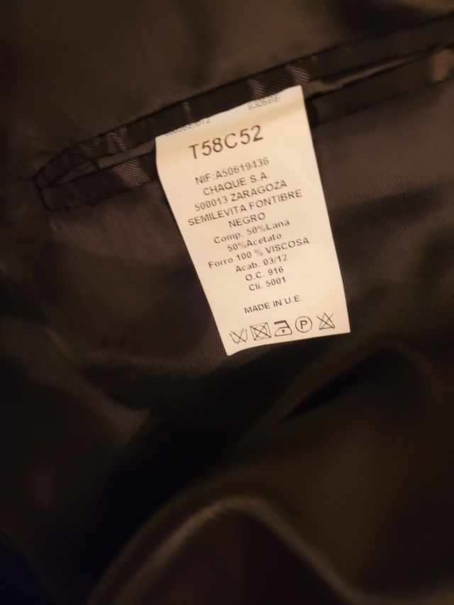 Traje Novio ,  marca protocolo talla 58,