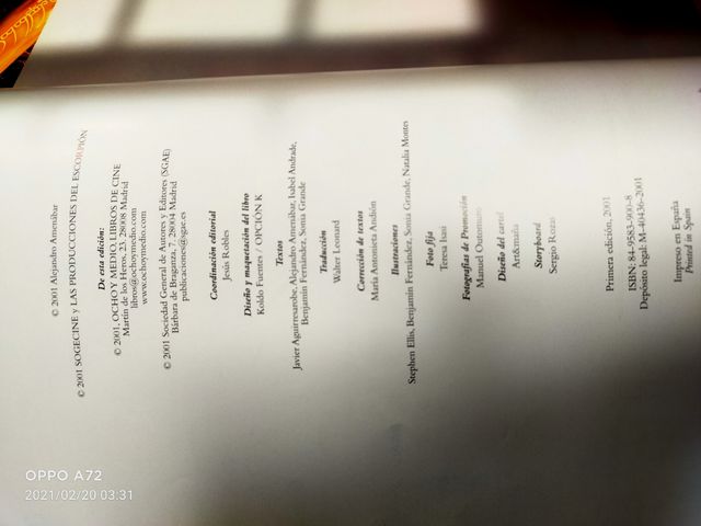 libro original guión  película los otros