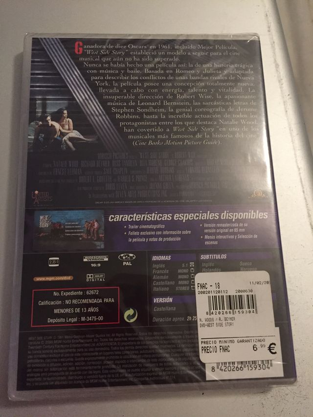 West side Story dvd precintado