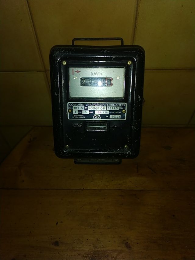 antiguo contador electrico 100/125