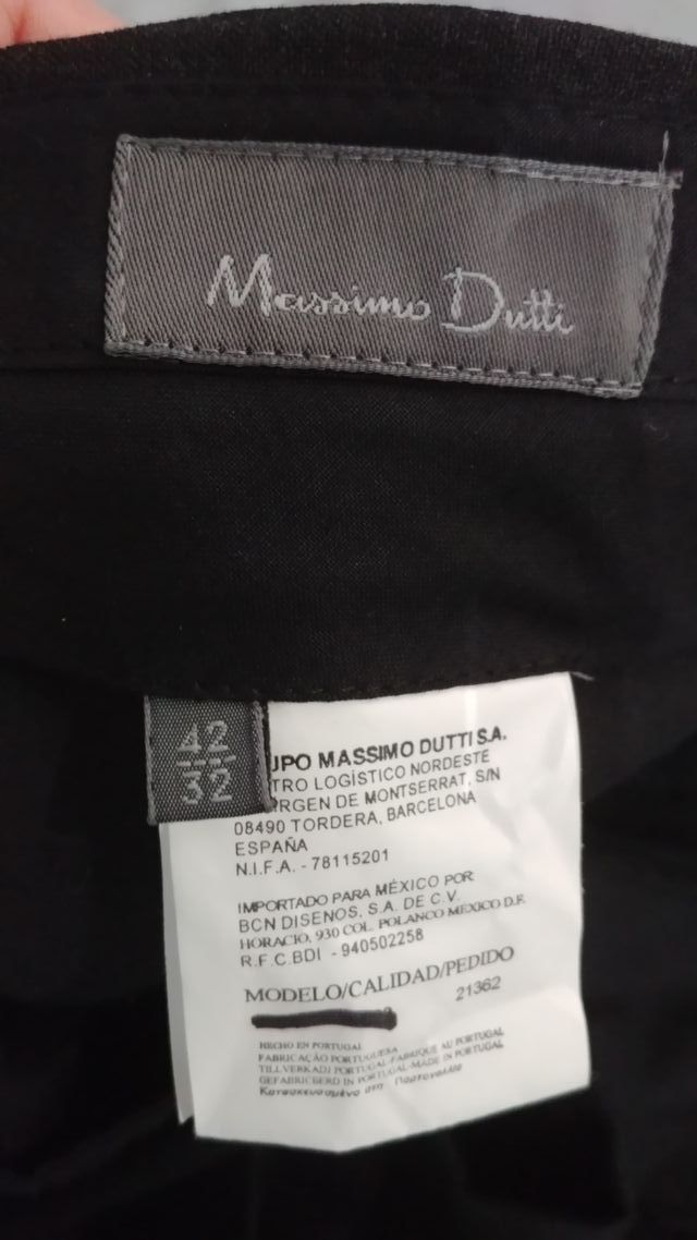 Elegante traje Massimo Dutti, gris oscuro -5