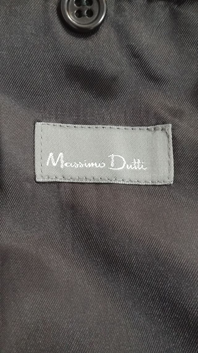Elegante traje Massimo Dutti, gris oscuro -5