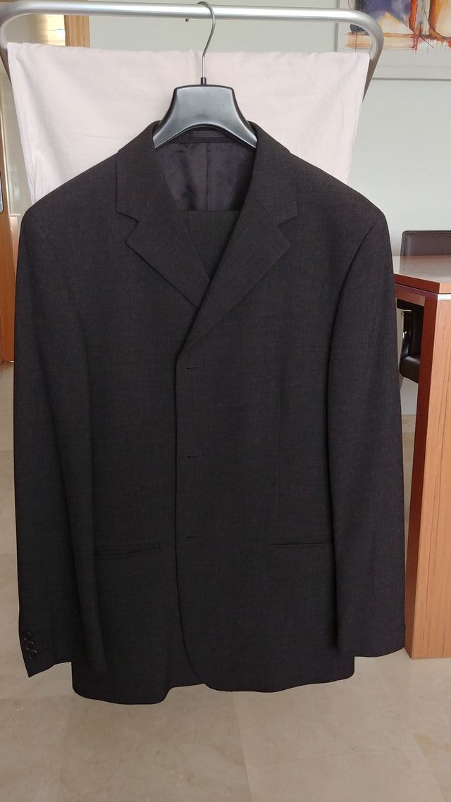 Elegante traje Massimo Dutti, gris oscuro -5