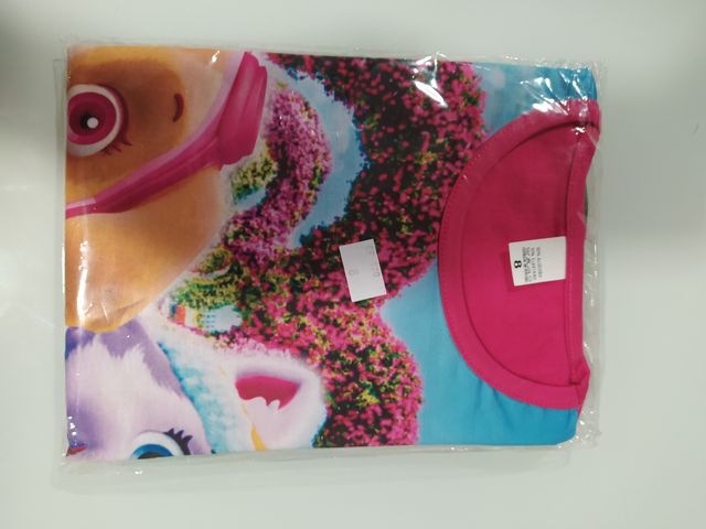 Camiseta manga larga La Patrulla Canina. T. 8