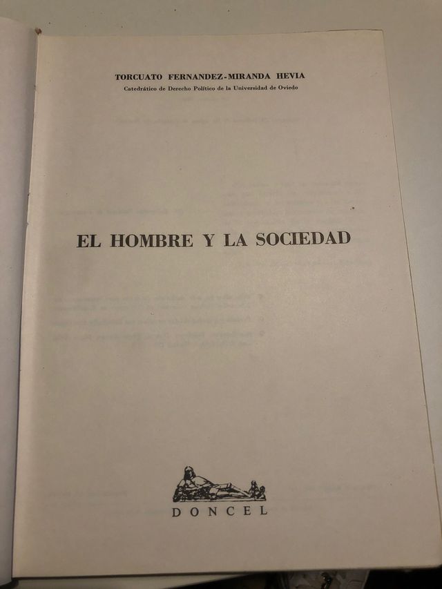 Libro "El Hombre y la Sociedad"