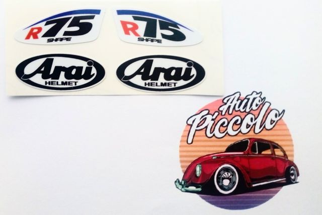 PEGATINA VINILO STICKER PARA CASCOS R75 ARAI