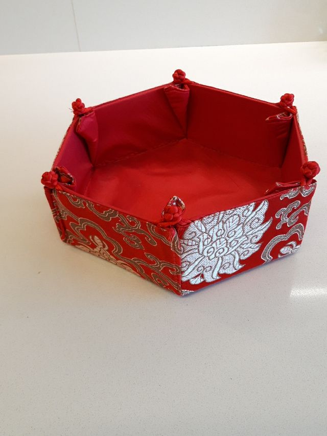 Juego de 3 pongotodo en tela original de Hong Kong