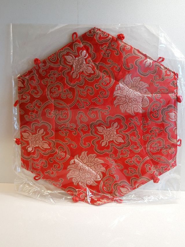 Juego de 3 pongotodo en tela original de Hong Kong