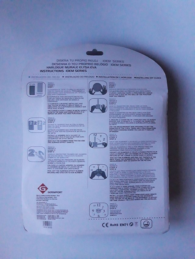 Reloj pared Elissa Eva